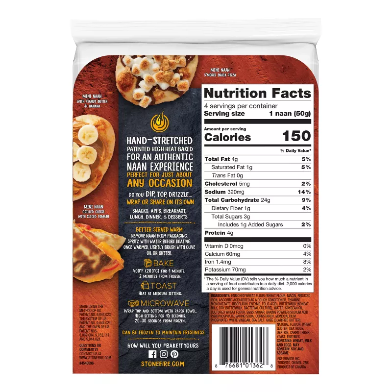 Stonefire Ancient Grain Mini Naan