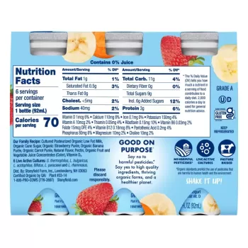 Stonyfield Organic Strawberry Banana