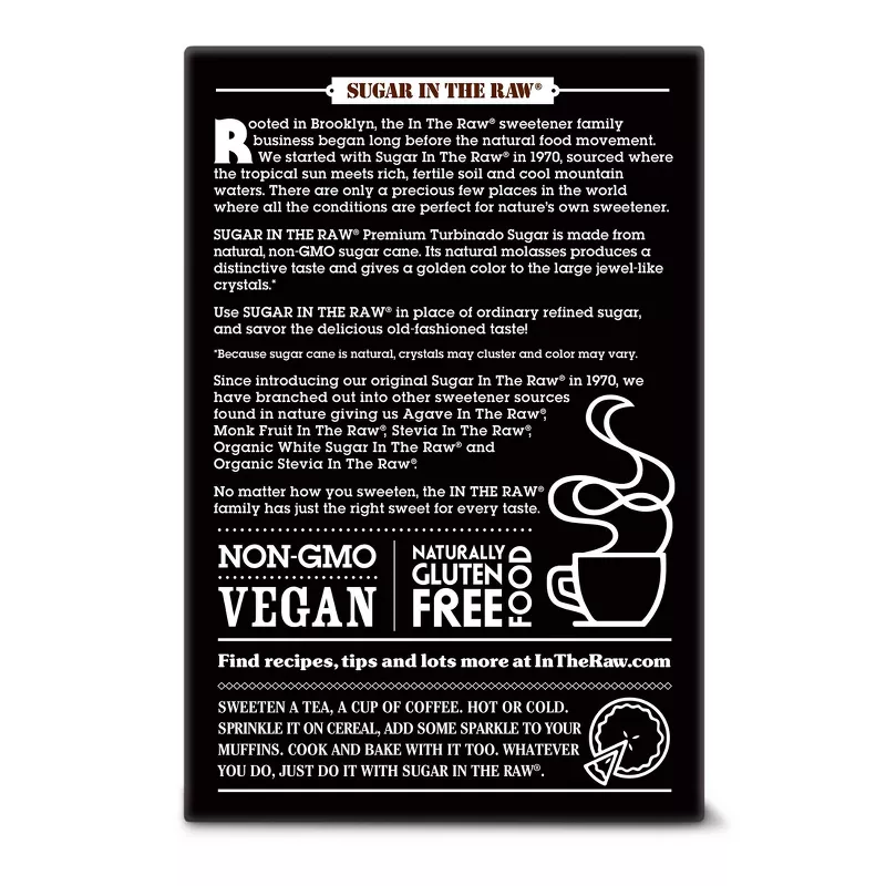 Sugar In The Raw Natural Cane Sugar -- 100 Packets