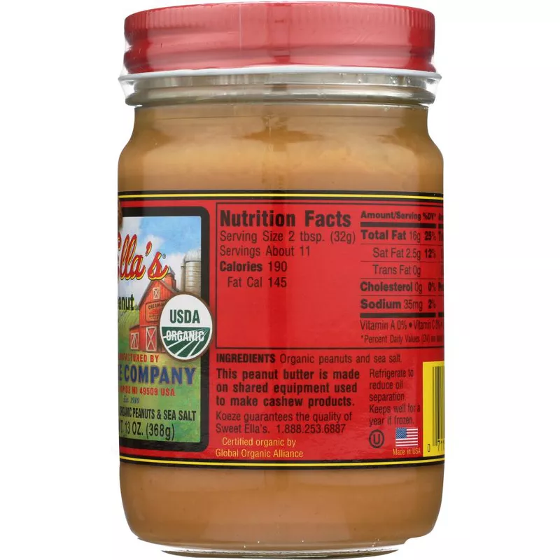 Sweet Ella's Organic Peanut Butter