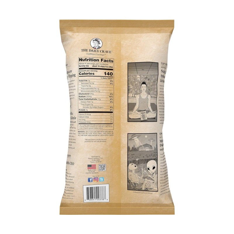 The Daily Crave Himalayan Salt Lentil Chips