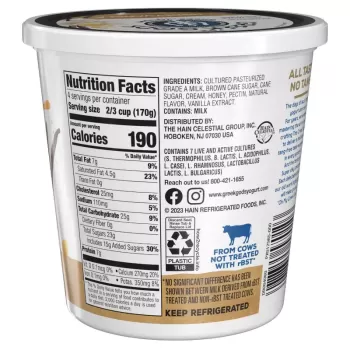 The Greek Gods Honey Vanilla Greek Yogurt