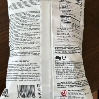 Torres Black Truffle Potato Chips