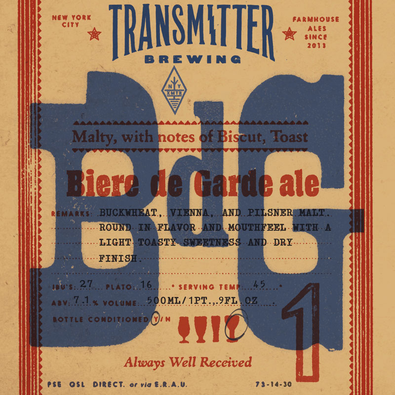 Transmitter Biere De Garde Ale BdG1
