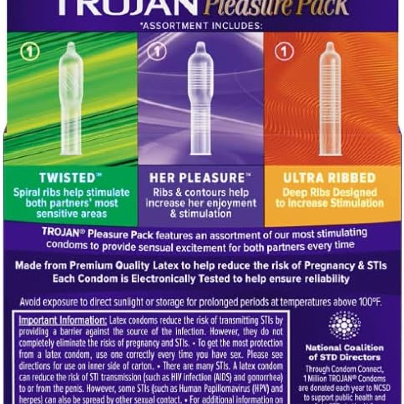 Trojan Pleasure Pack Condoms