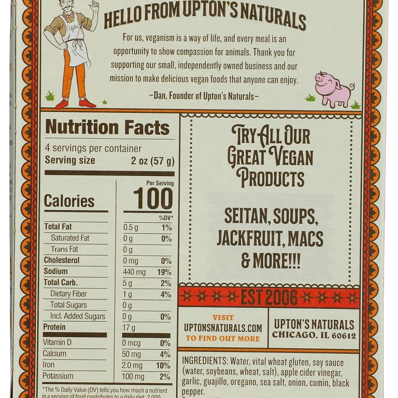 Upton’s Seitan Chorizo