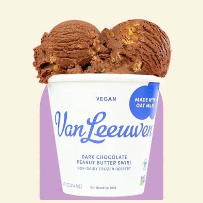 Van Leeuwen Dark Chocolate Peanut Butter Swirl