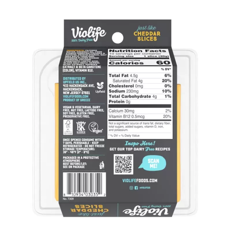 Violife PB Cheddar Slices
