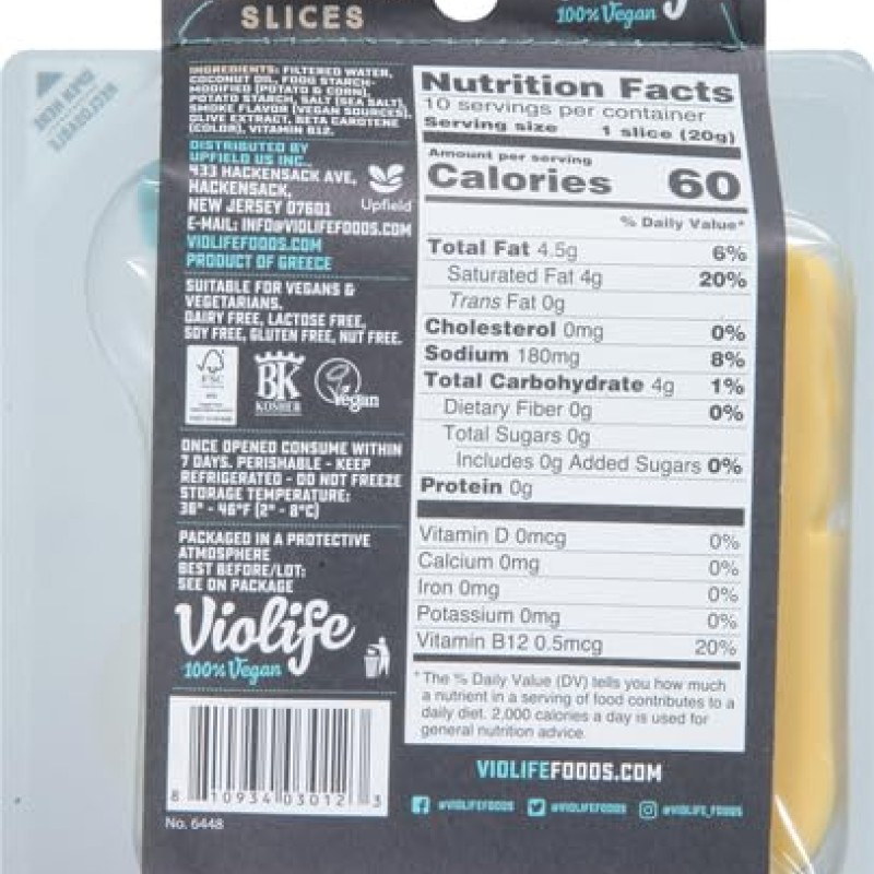 Violife PB Smoked Provolone Slices