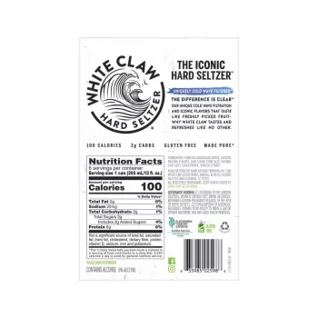 White Claw Hard Seltzer Natural Lime