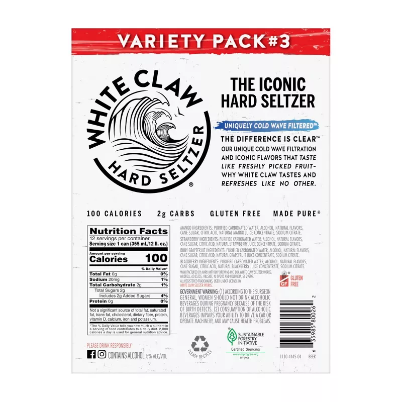 White Claw Variety Pack No. 3