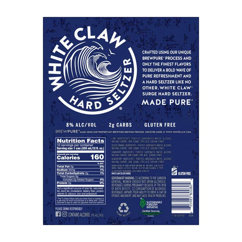 White Claw Variety Pack Surge