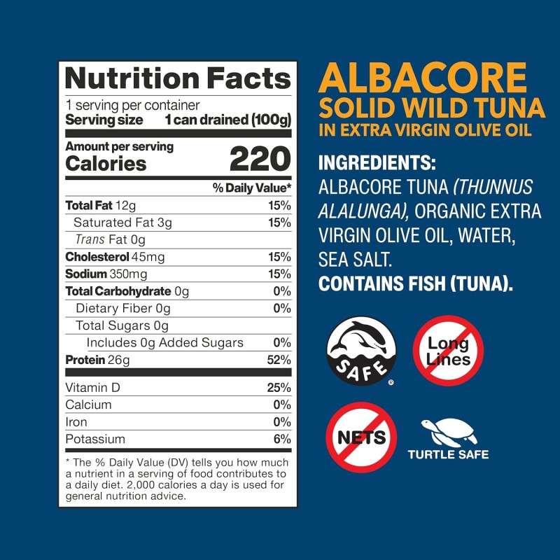 Wild Planet Albacore In EVOO