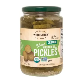 Woodstock Organic Pickles Sliced