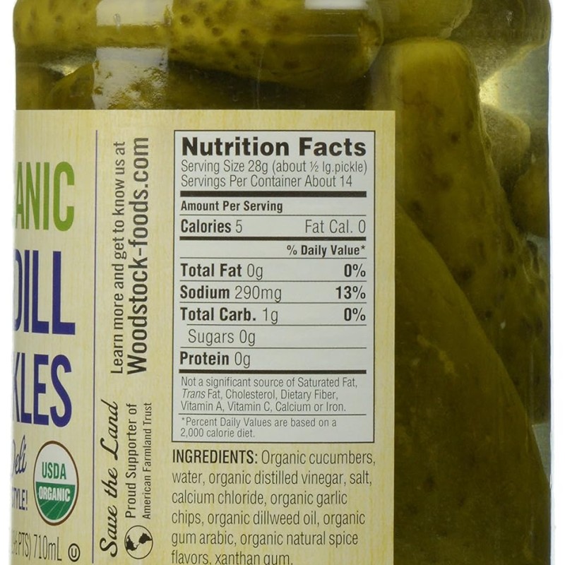 Woodstock Organic Pickles Whole Dill