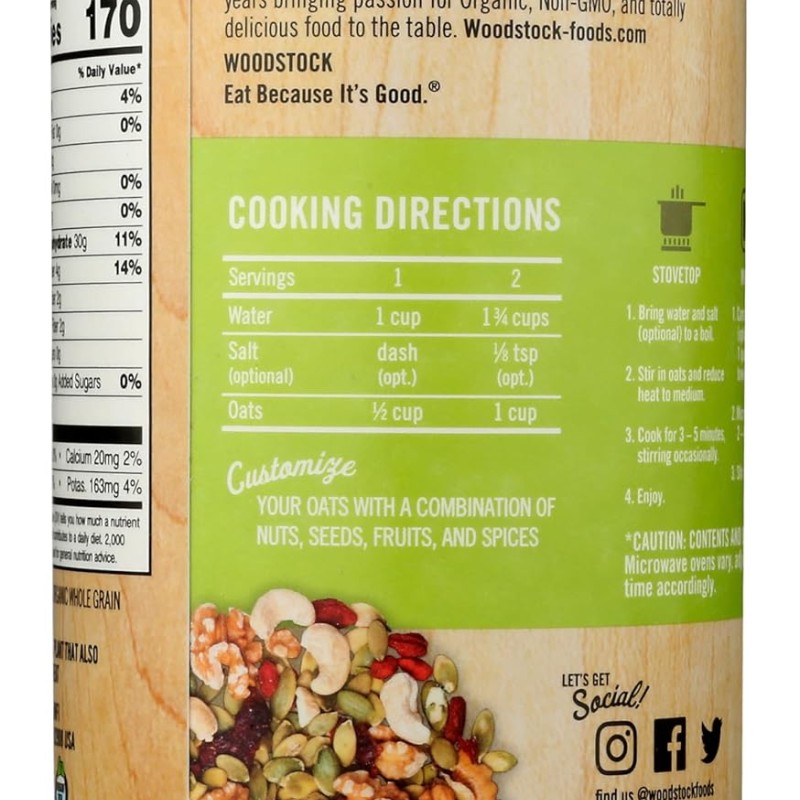 Woodstock Traditional Rolled Oats