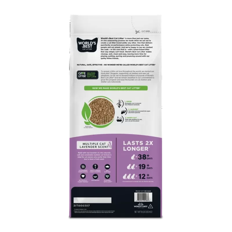 World's best Cat Litter Lavender