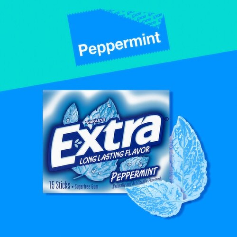 Wrigley's Extra Peppermint Longlasting Flavor