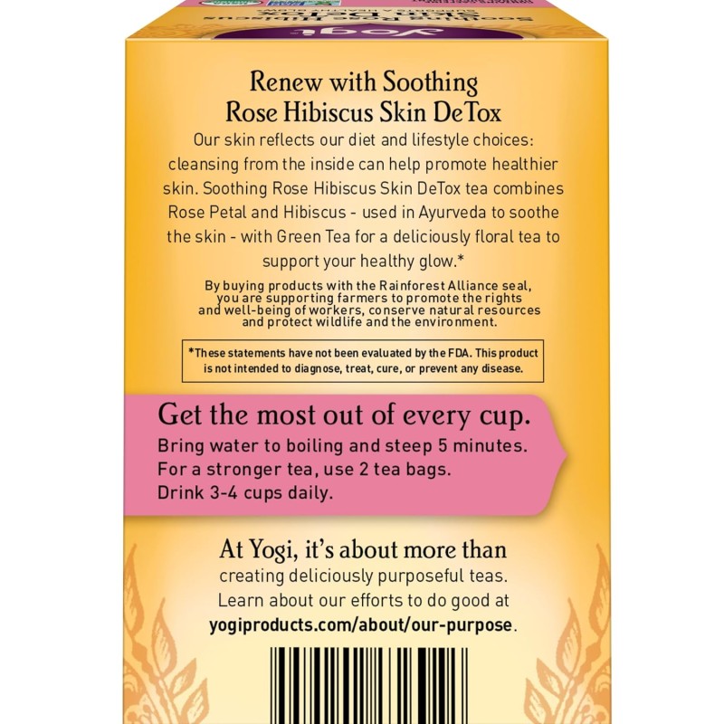 Yogi Soothing Rose Hibiscus Skin Detox