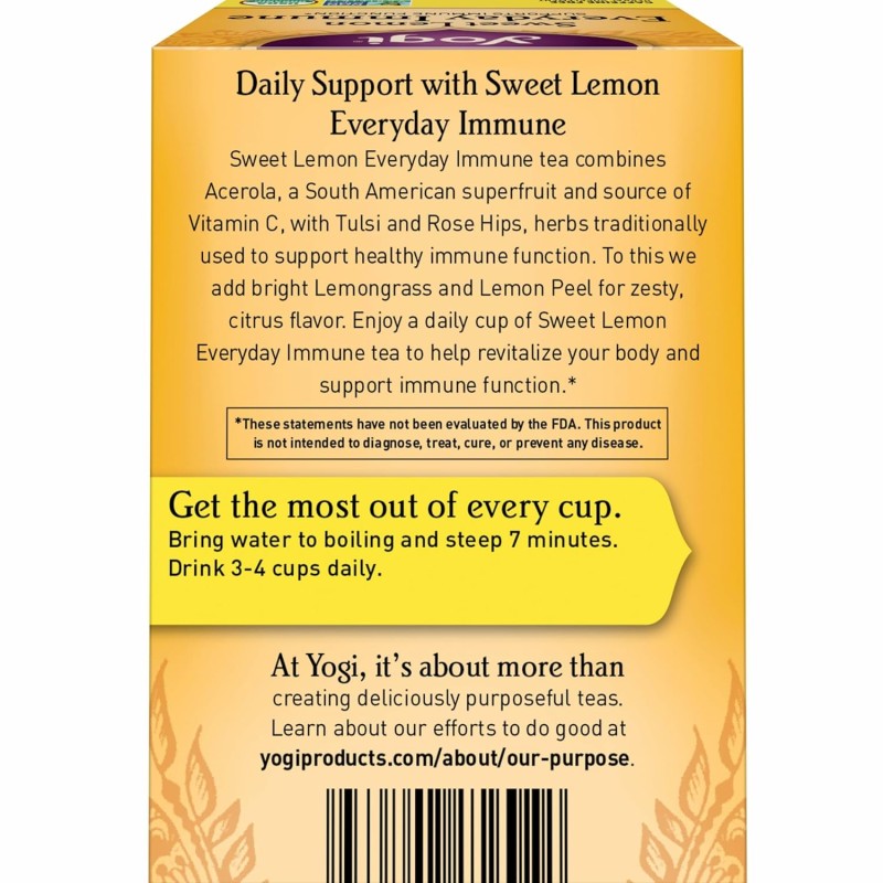 Yogi Sweet Lemon Everyday Immune