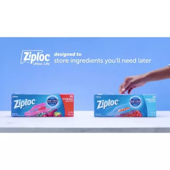 Ziploc Storage Bag, Gallon Value Pack, 38-Count,