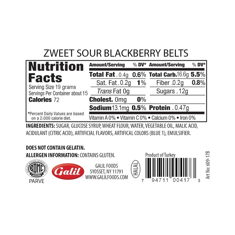 Zweet Sour Belts Blackberry