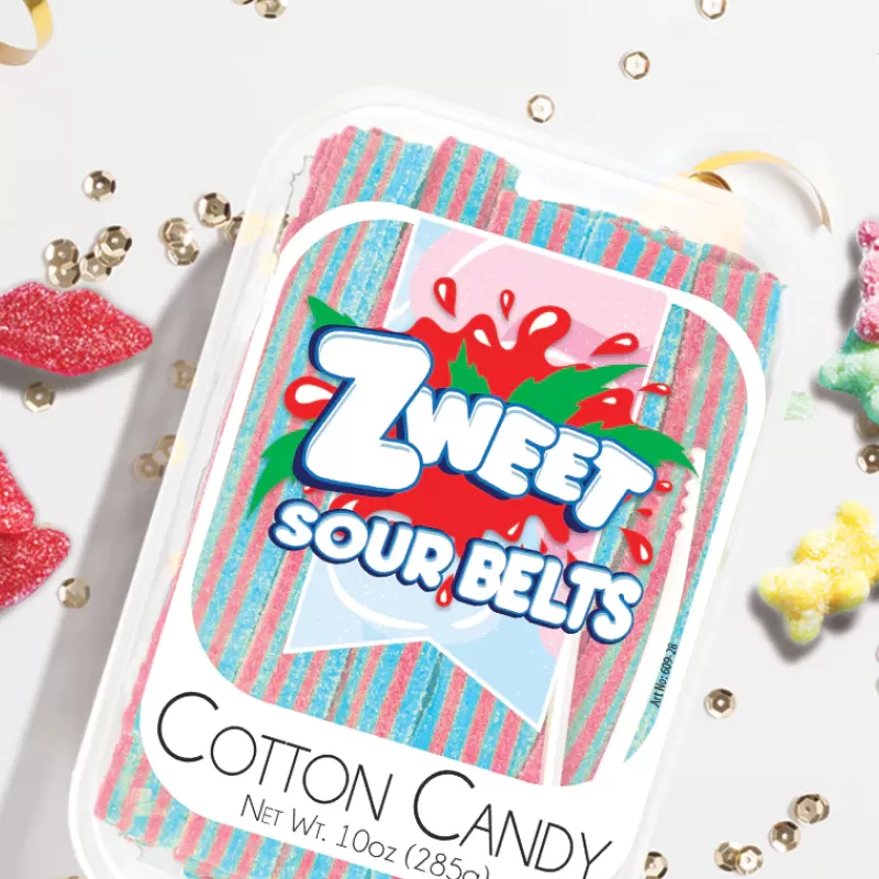 Zweet Sour Belts Cotton Candy