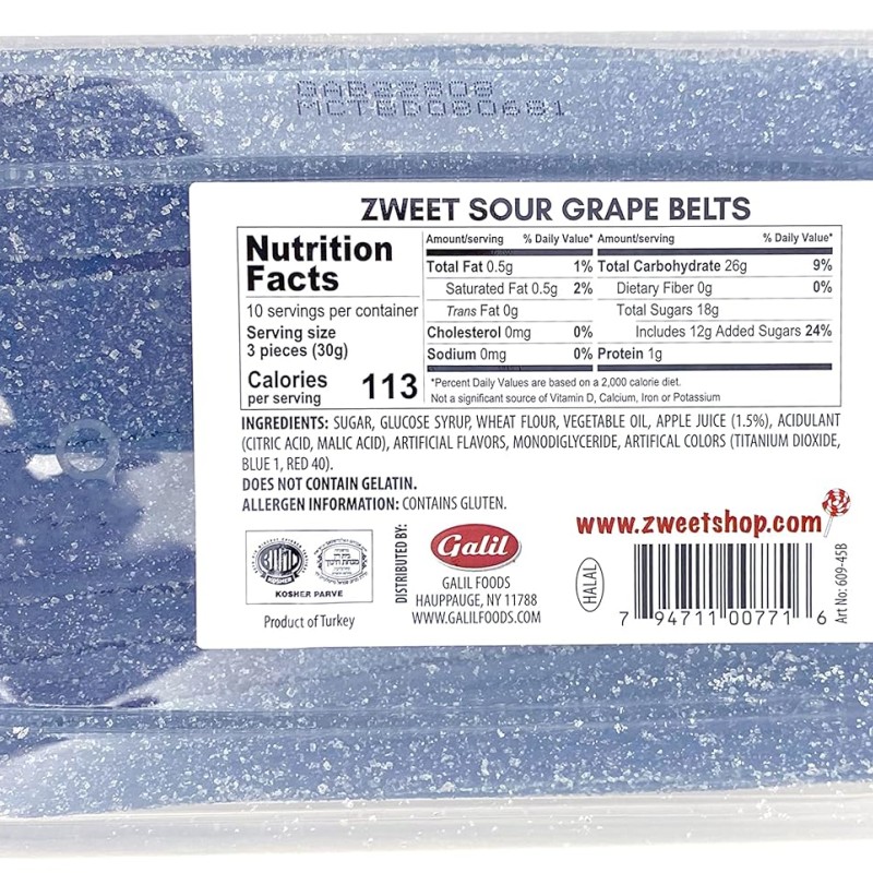 Zweet Sour Belts Grape