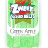 Zweet Sour Belts Green Apple Candy