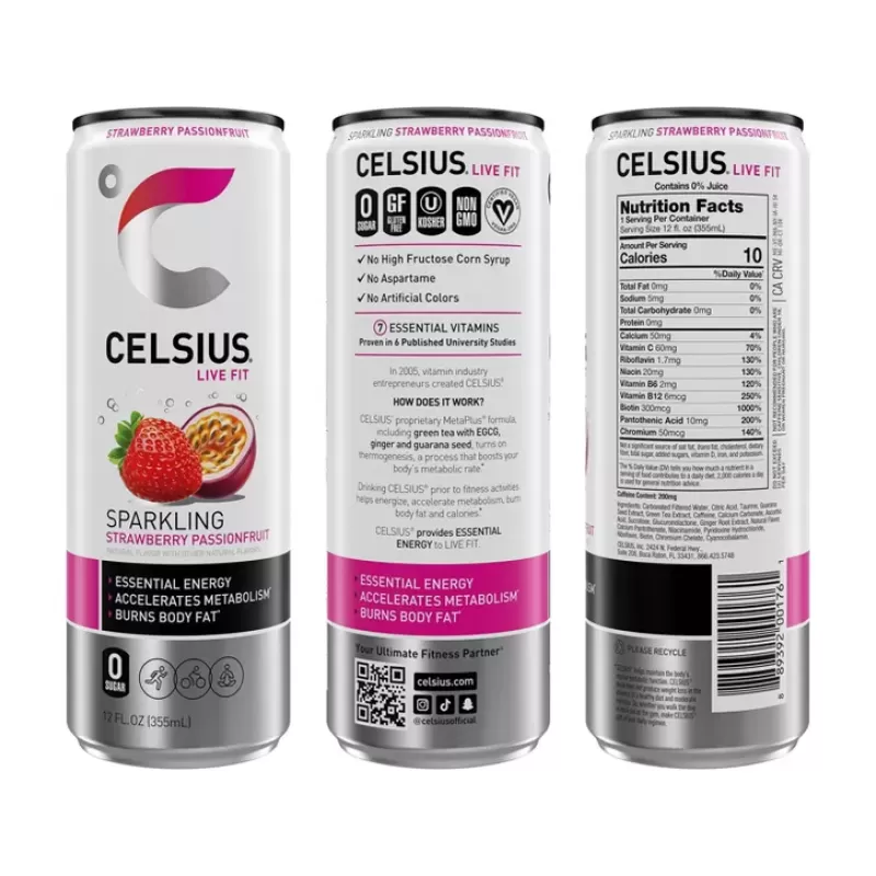 Celsius Sparklin Strawberry Passionfruit