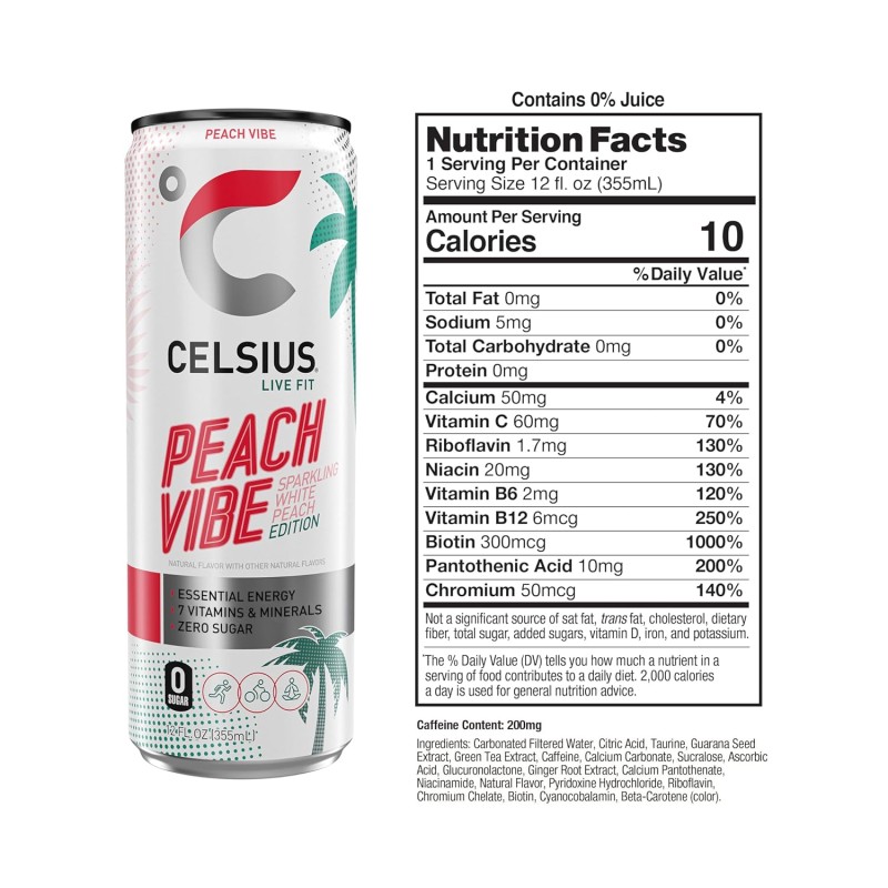 Celsius Sparkling Peach Vibe