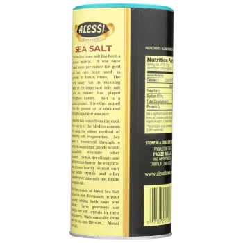 Alessi 24 oz  All Natural Fine Sea Salt