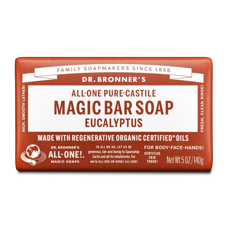 Dr. Bronner's Castile Bar Soap Eucalyptus