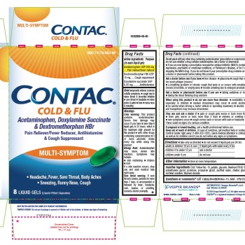 Contac Cold And Flu Non Drowsy - 8 Ea