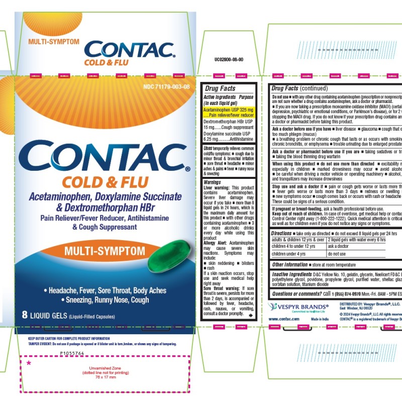 Contac Cold And Flu Non Drowsy - 8 Ea