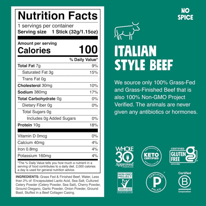 Chomps Italian Style Beef Stick