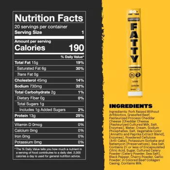 Fatty OG Cheddar Meat Stick