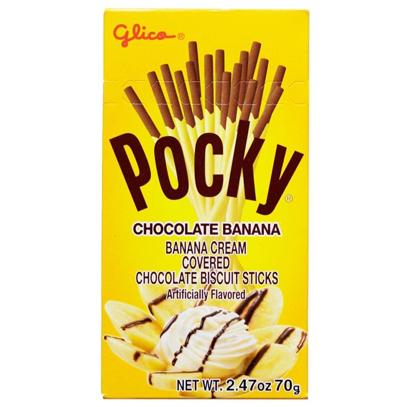 Glico Pocky Banana Cream Covered Biscuit