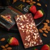 Kaffeto 70% Cacao Dark Chocolate with Almonds & Strawberry