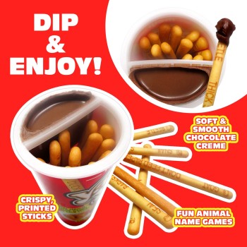Meiji Yan Yan Chocolate Cracker Sticks with Dip