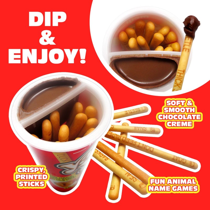 Meiji Yan Yan Chocolate Cracker Sticks with Dip
