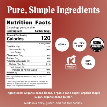 Raaka Bourbon Cask Aged 82% Dark Chocolate Bar