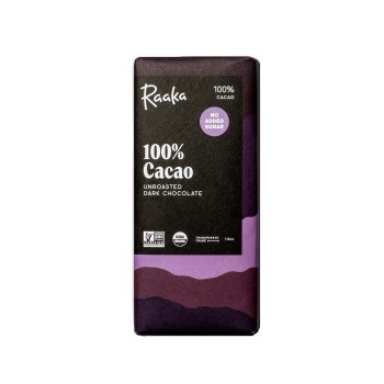 Raaka 100% Dark Chocolate Bar – Unsweetened