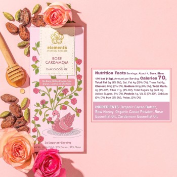 Elements Truffles Rose Bar with Cardamom