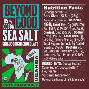 Beyond Good 85% Sea Salt Dark Chocolate
