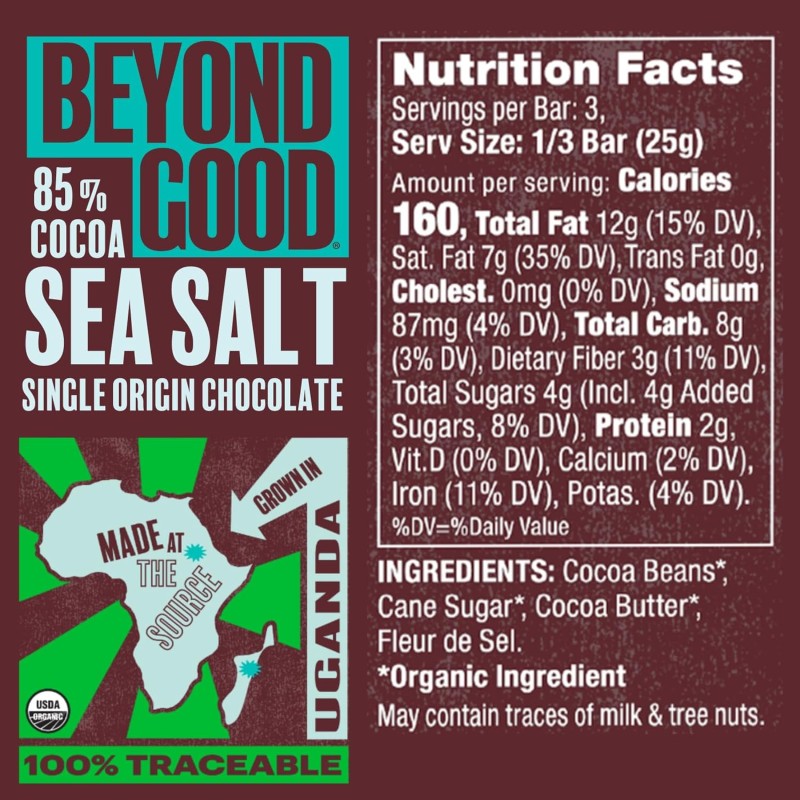 Beyond Good 85% Sea Salt Dark Chocolate