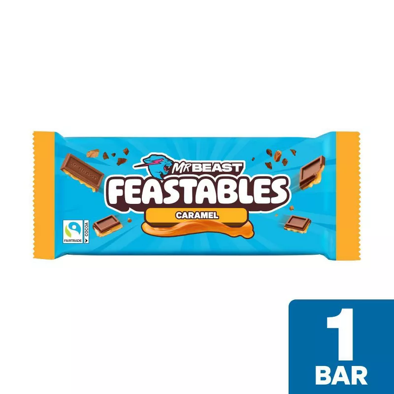 Feastables Caramel Chocolate Bar