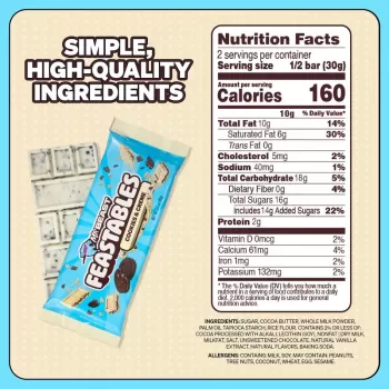 Feastables MrBeast Cookies and Cream Chocolate Bar