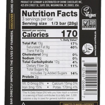 Divine Chocolate 70% Deliciously Rich Dark Chocolate