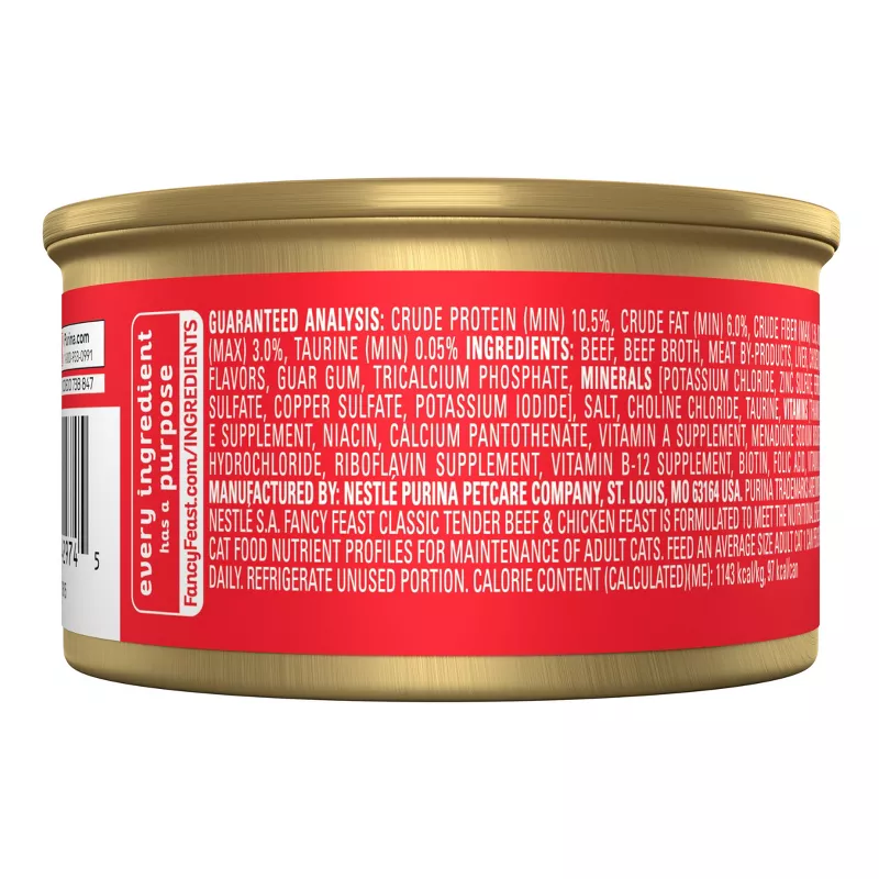 Purina Fancy Feast Classic Beef And Chicken